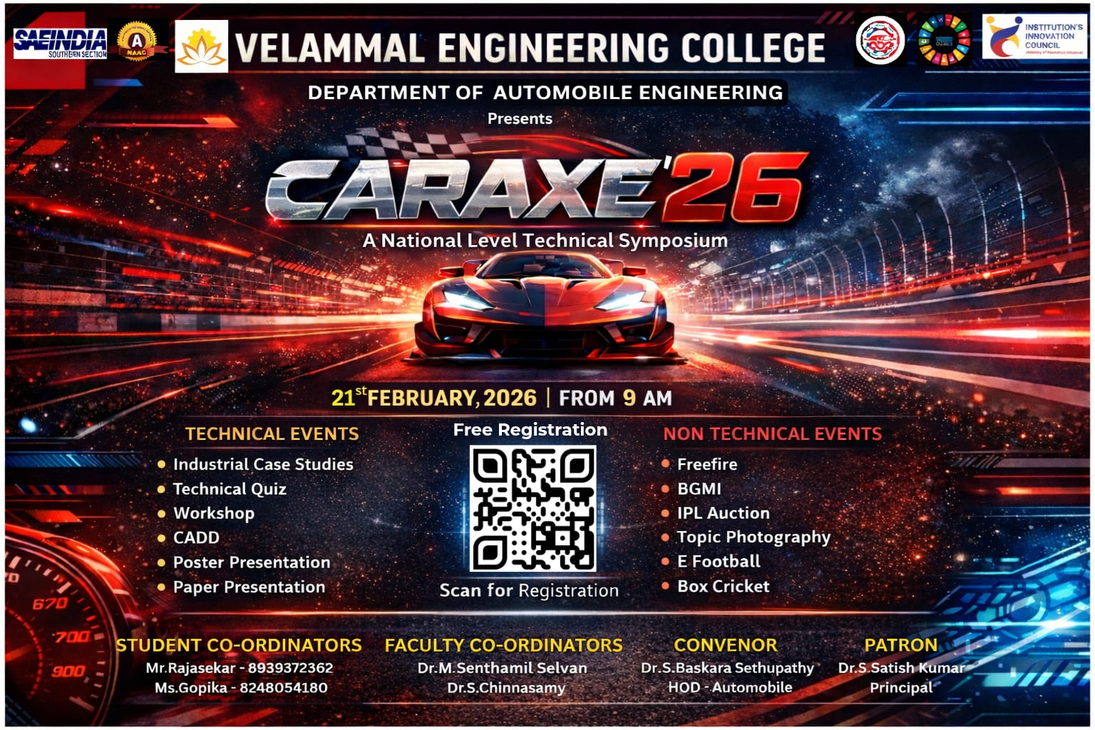 CARAXE 2K26 Technical Symposium Poster 